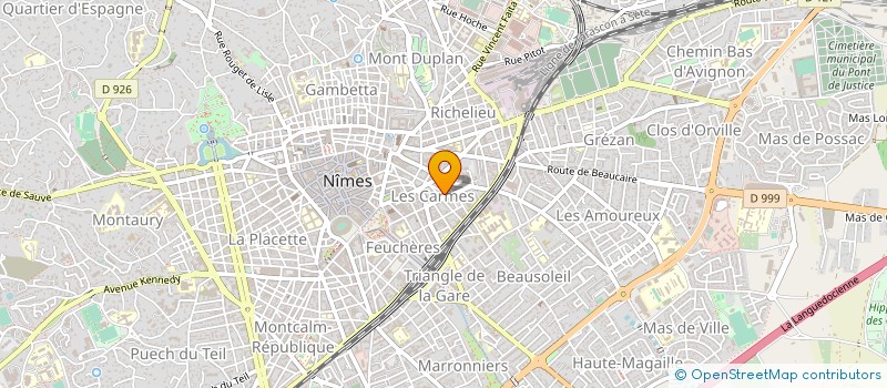 localisation de l'entreprise CAMAR  NIMES