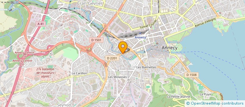 localisation de l'entreprise CAMARADE à ANNECY