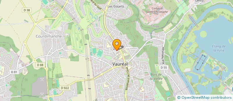 localisation de l'entreprise CAMARANT  VAUREAL