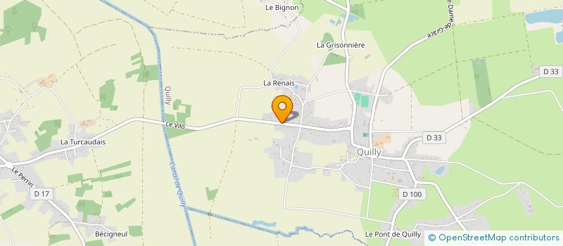 localisation de l'entreprise CAMARE  QUILLY