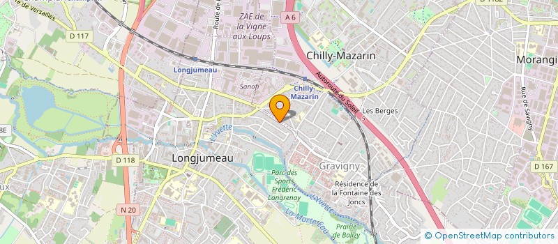 localisation de l'entreprise CAMAREL à LONGJUMEAU
