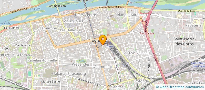 localisation de l'entreprise CAMARELLE à TOURS
