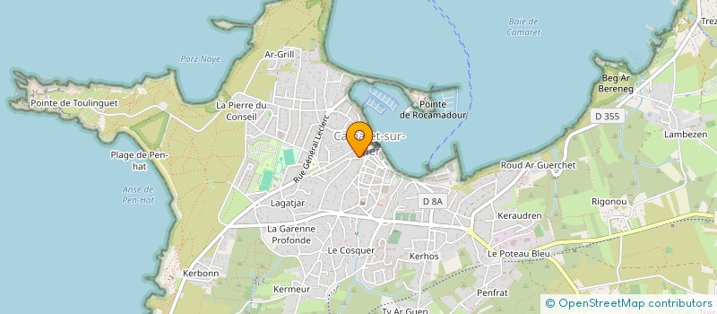 localisation de l'entreprise CAMARET LOCS  CAMARET-SUR-MER