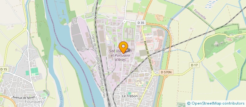 localisation de l'entreprise CAMARGUAISE TECHNIQUES VERRIERES  ARLES