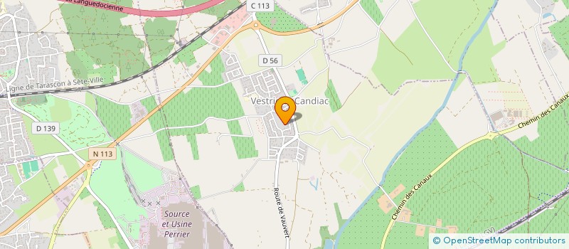localisation de l'entreprise CAMARGUE  VESTRIC-ET-CANDIAC