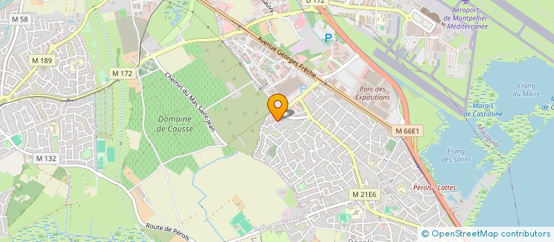 localisation de l'entreprise CAMARGUE A VELO  PEROLS