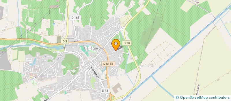 localisation de l'entreprise CAMARGUE DAUBEZE AUTOMOBILES  BELLEGARDE