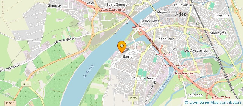 localisation de l'entreprise CAMARGUE ENVIRONNEMENT  ARLES