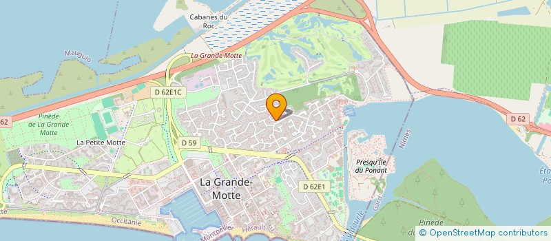 localisation de l'entreprise CAMARGUE ET VOILE à LA GRANDE-MOTTE