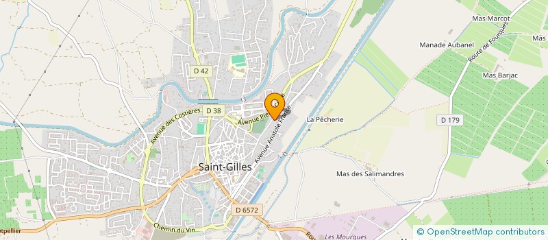 localisation de l'entreprise CAMARGUE ETANCHEITE SARL  ST GILLES