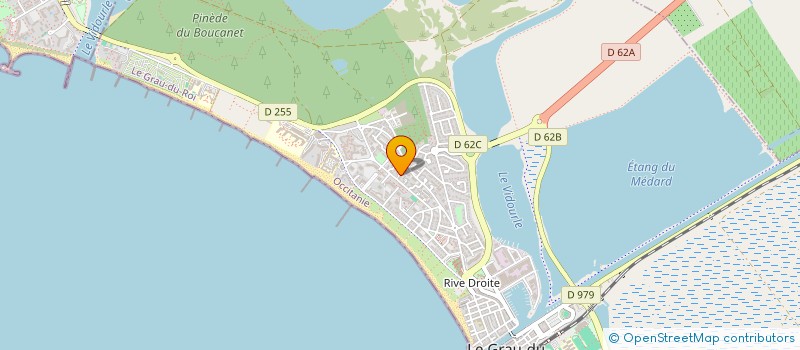 localisation de l'entreprise CAMARGUE LOISIRS AVENTURES  LE GRAU-DU-ROI