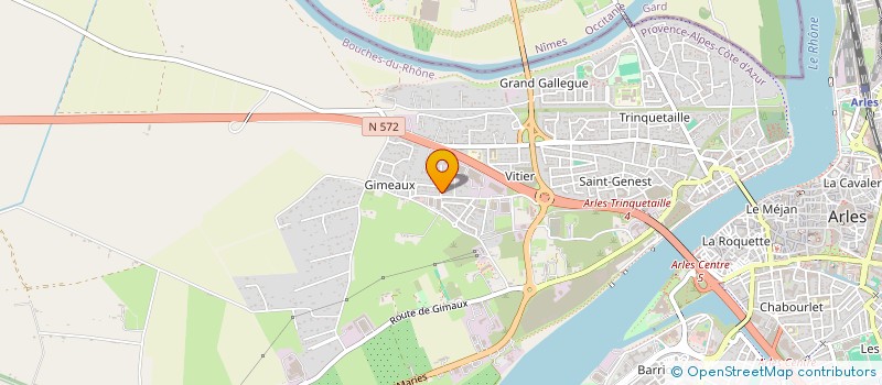 localisation de l'entreprise CAMARGUE NETTOYAGE à ARLES