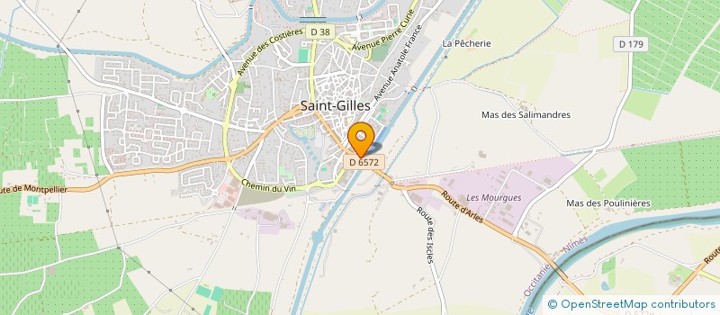 localisation de l'entreprise CAMARGUE PRODUCTION  SAINT-GILLES