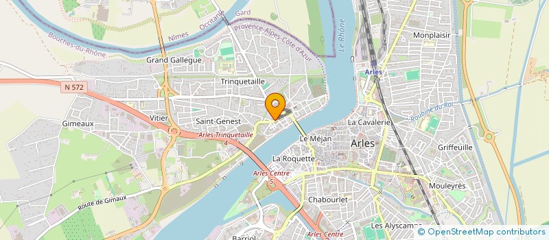localisation de l'entreprise CAMARGUE SOINS A DOMICILE à ARLES