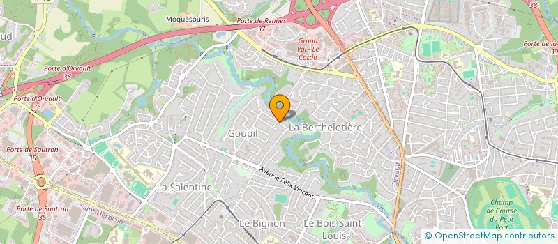 localisation de l'entreprise CAMARINE à ORVAULT