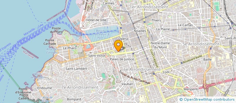 localisation de l'entreprise CAMARO INVEST  MARSEILLE