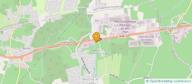 localisation de l'entreprise CAMAROL  BEYCHAC-ET-CAILLAU