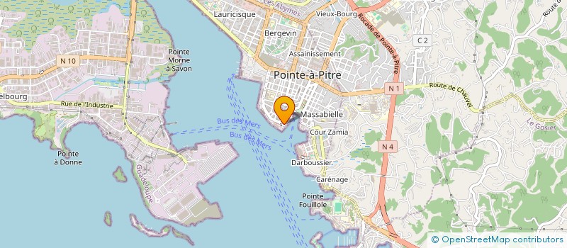 localisation de l'entreprise CAMARSHIP à POINTE-A-PITRE