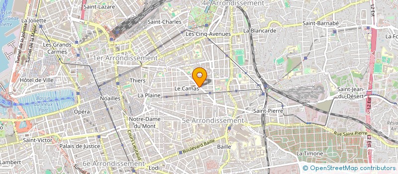 localisation de l'entreprise CAMAS PUB à MARSEILLE
