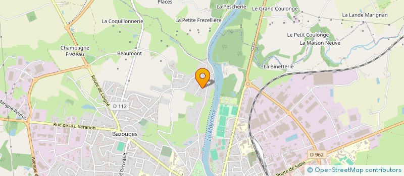 localisation de l'entreprise CAMASA  CHATEAU-GONTIER-SUR-MAYENNE