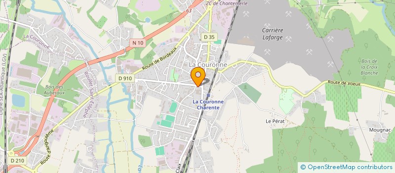 localisation de l'entreprise CAMASAND à LA COURONNE