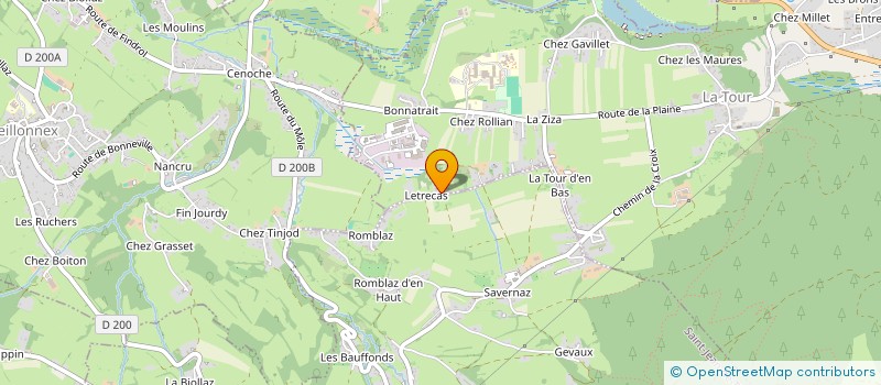 localisation de l'entreprise CAMASSET à LA TOUR