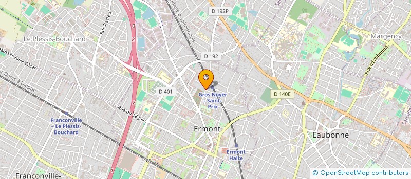 localisation de l'entreprise CAMAT à ERMONT