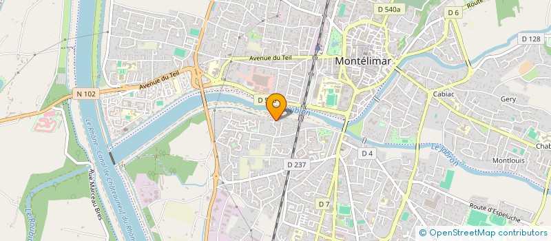 localisation de l'entreprise CAMATA à MONTELIMAR