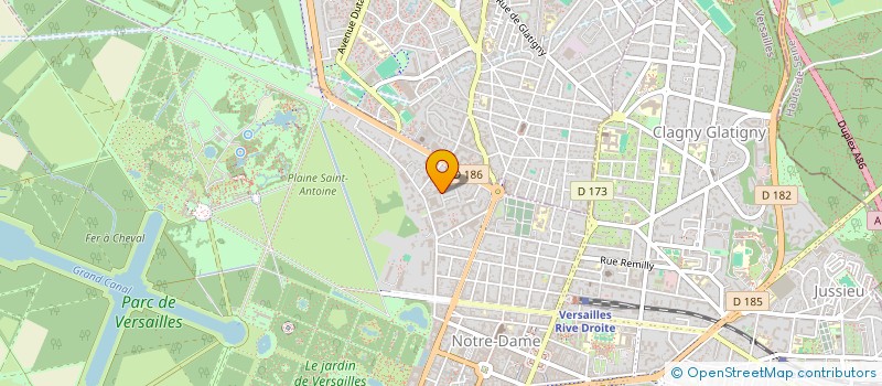 localisation de l'entreprise CAMATE à VERSAILLES
