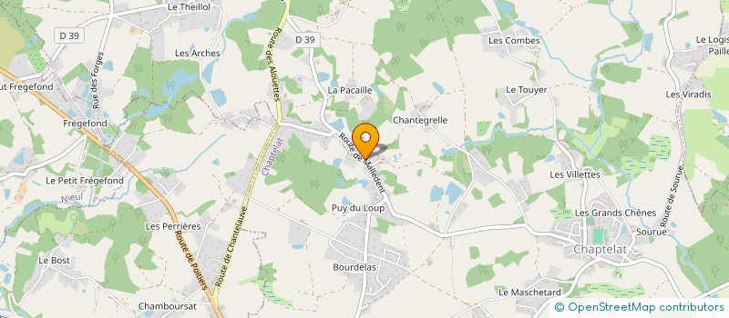 localisation de l'entreprise CAMATOLE à CHAPTELAT