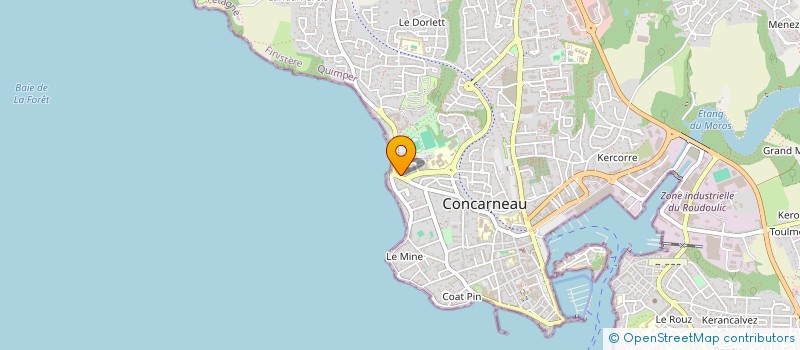 localisation de l'entreprise CAMAU à CONCARNEAU