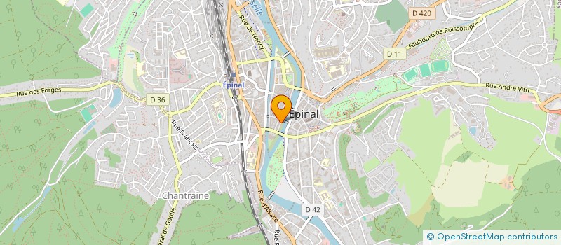 localisation de l'entreprise CAMAVA à EPINAL