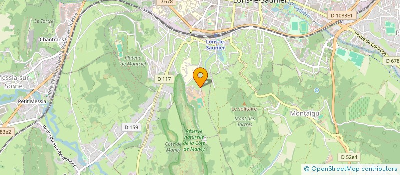 localisation de l'entreprise CAMAVA PRESSING à LONS-LE-SAUNIER
