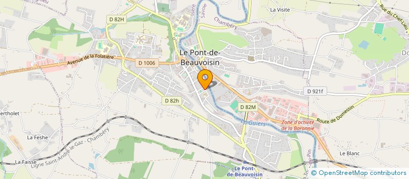 localisation de l'entreprise CAMAX à LE PONT-DE-BEAUVOISIN