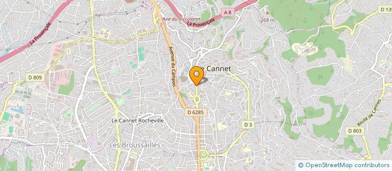 localisation de l'entreprise CAMAX à LE CANNET