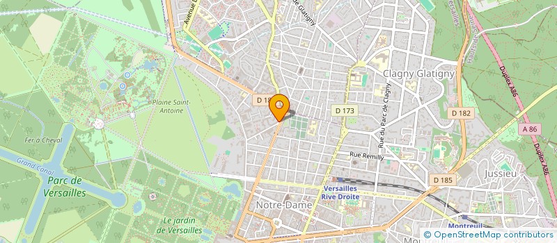 localisation de l'entreprise CAMAYA CONSULTING à VERSAILLES