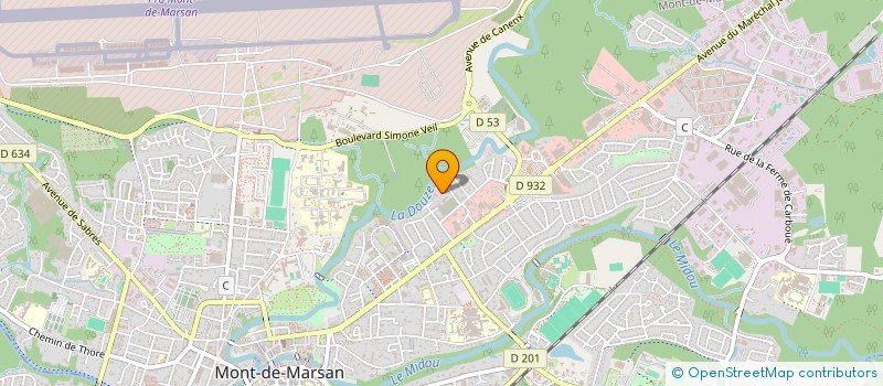 localisation de l'entreprise CAMBIO  MONT-DE-MARSAN