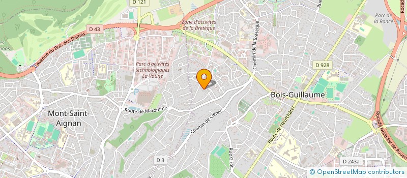 localisation de l'entreprise CAMBIO à BOIS-GUILLAUME