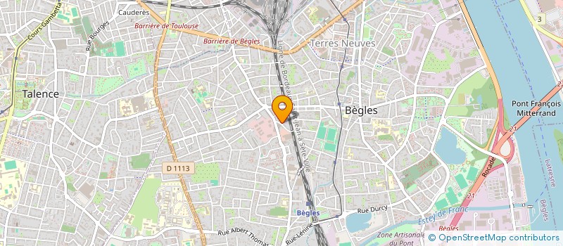 localisation de l'entreprise CAMBIOM IMMO à BEGLES