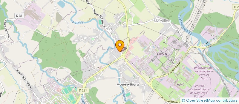 localisation de l'entreprise CAMBLO à MOURENX