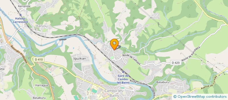 localisation de l'entreprise CAMBO AMBULANCES à CAMBO-LES-BAINS