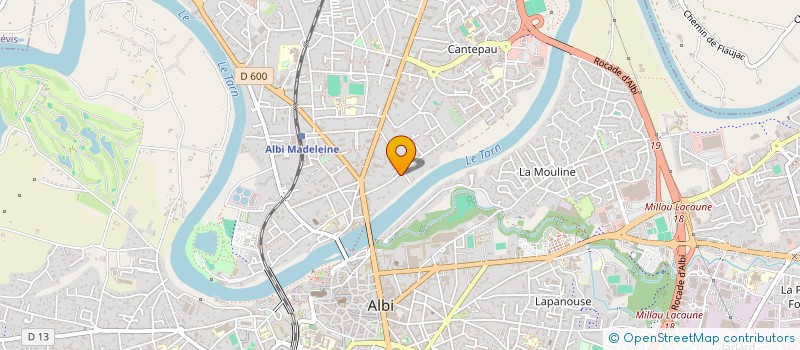 localisation de l'entreprise CAMBON 81 à ALBI