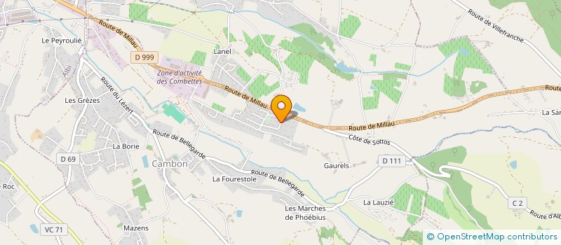 localisation de l'entreprise CAMBON MACHINES OUTILS  CAMBON