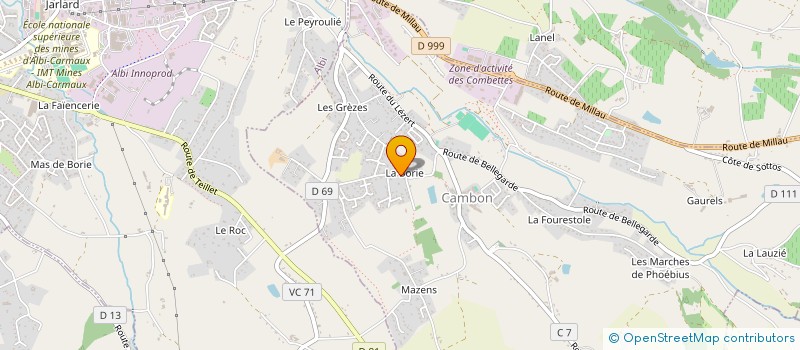 localisation de l'entreprise CAMBON TERRASSEMENTS  CAMBON