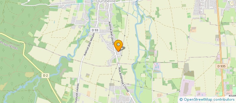 localisation de l'entreprise CAMBORDE  OURSBELILLE