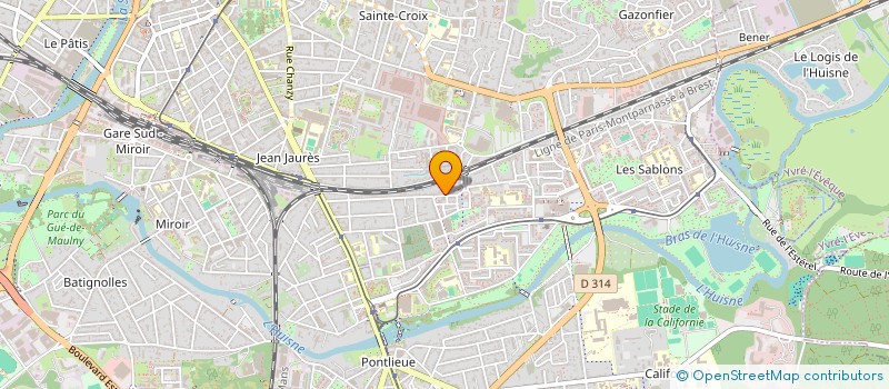 localisation de l'entreprise CAMBOUIS PRODUCTION  LE MANS