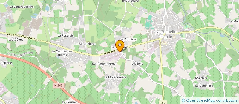 localisation de l'entreprise CAMBOX VISION à CLISSON