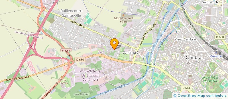 localisation de l'entreprise CAMBRAI à CAMBRAI