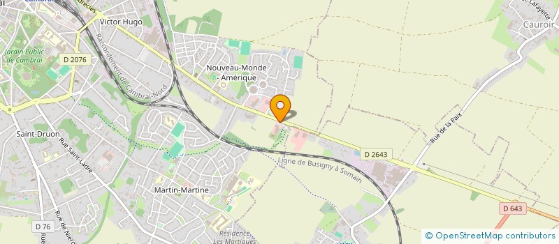 localisation de l'entreprise CAMBRAI AUTO DISTRIBUTION-SACAD à CAMBRAI