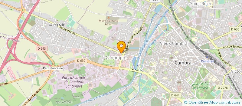 localisation de l'entreprise CAMBRAI CONFORT DISTRIBUTION à CAMBRAI